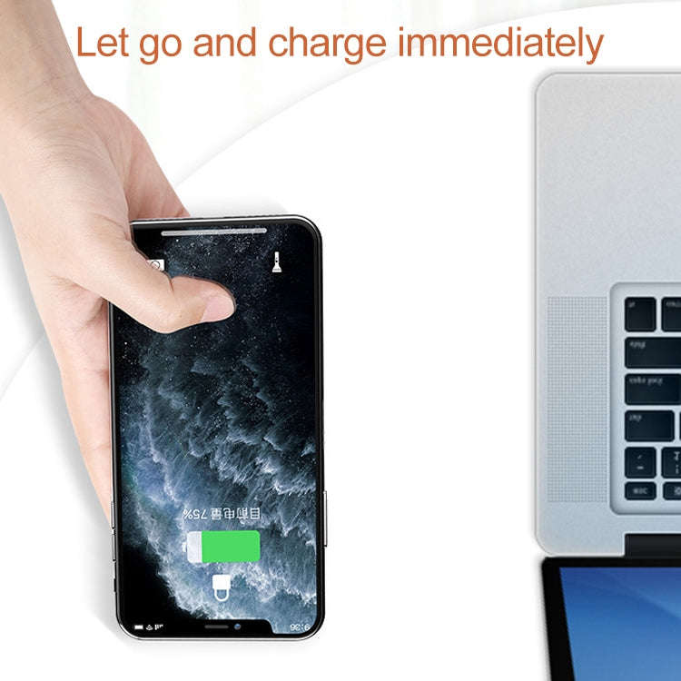 10W Portable Suction Cup Mobile Phone Fast Charging Wireless Charger, Length: 1.5m(Red)