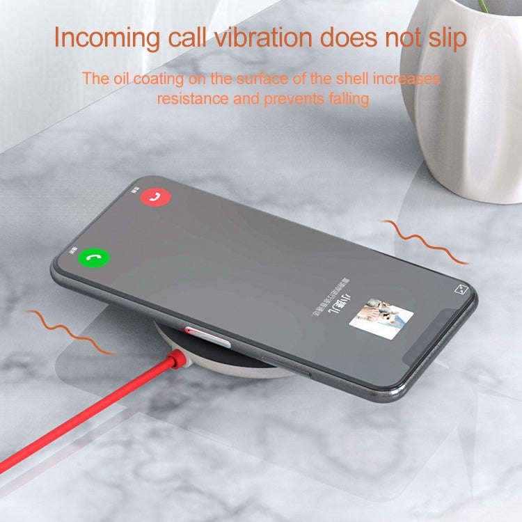 10W Portable Suction Cup Mobile Phone Fast Charging Wireless Charger, Length: 1.5m(White + Black)
