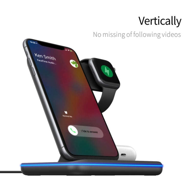 Z5A QI Vertical Magnetic Wireless Charger for Mobile Phones & Apple Watches & AirPods / Samsung G...