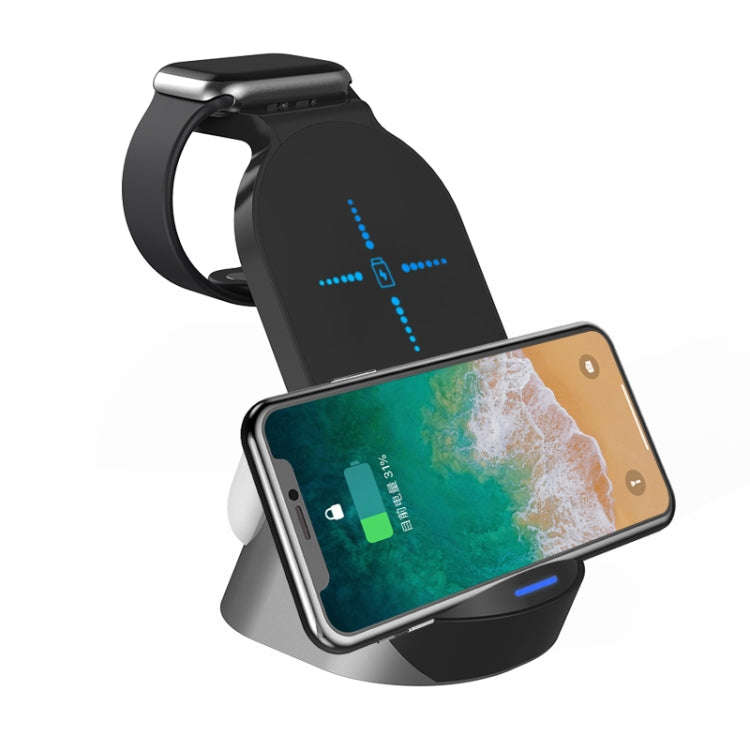 H18 3 in 1 Quick Wireless Charger for iPhone, Apple Watch, AirPods and other Android Smart Phones...