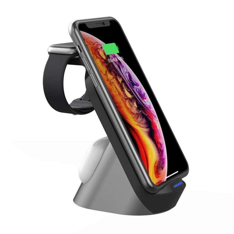 H18 3 in 1 Quick Wireless Charger for iPhone, Apple Watch, AirPods and other Android Smart Phones...