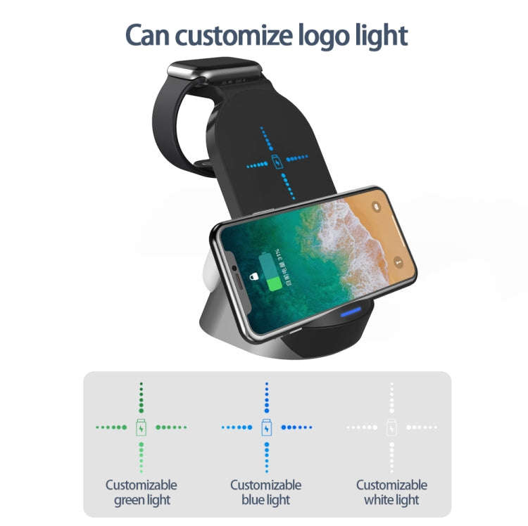 H18 3 in 1 Quick Wireless Charger for iPhone, Apple Watch, AirPods and other Android Smart Phones...