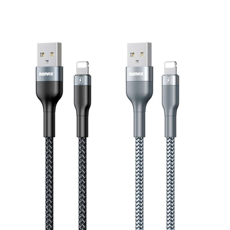 REMAX RC-064i Sury 2 Series 1m 2.4A USB to 8 Pin Data Cable for iPhone, iPad(Silver)