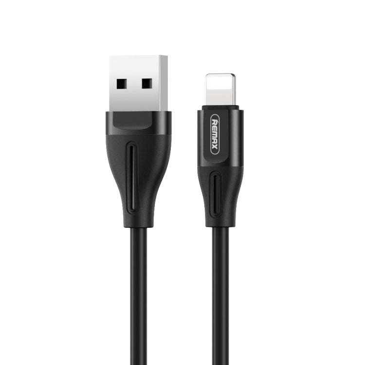 REMAX RC-075i 1m 2.1A USB to 8 Pin Jell Data Cable for iPhone, iPad(Black)