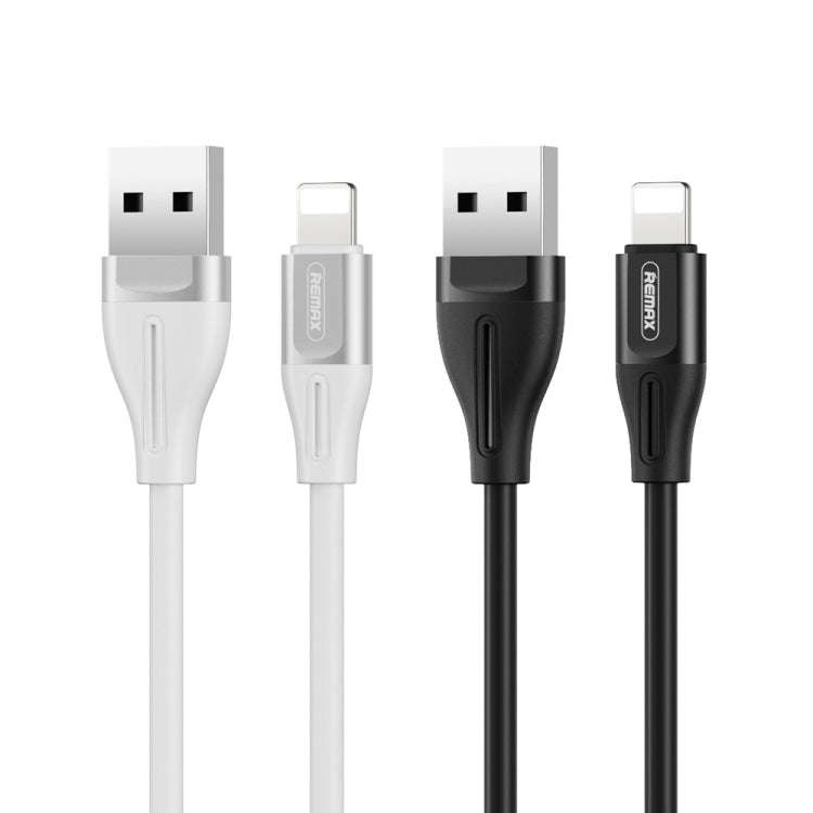 REMAX RC-075i 1m 2.1A USB to 8 Pin Jell Data Cable for iPhone, iPad(Black)