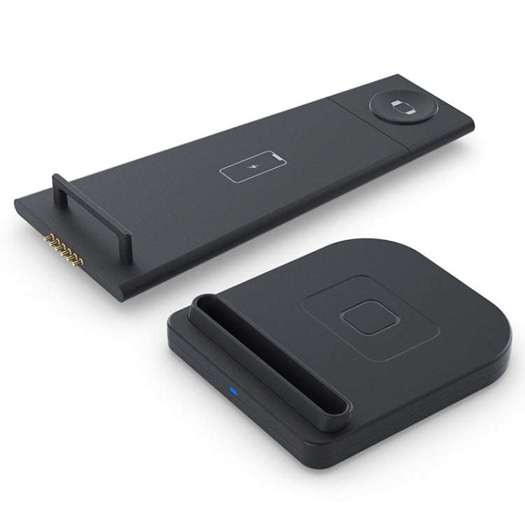 HQ-UD21 3 in 1 Folding Mobile Phone Watch Multi-Function Charging Stand Wireless Charger for iPho...