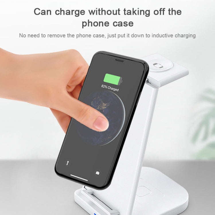 HQ-UD21 3 in 1 Folding Mobile Phone Watch Multi-Function Charging Stand Wireless Charger for iPho...