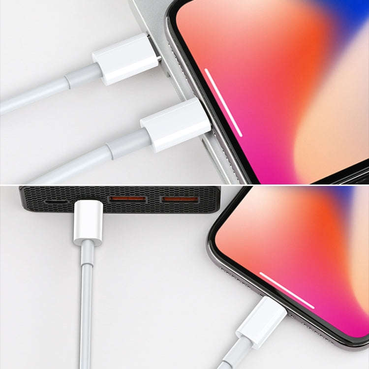 AWEI CL-68 3A Type-C / USB-C to 8 Pin PD Fast Charging Data Cable, Length: 1m(White)