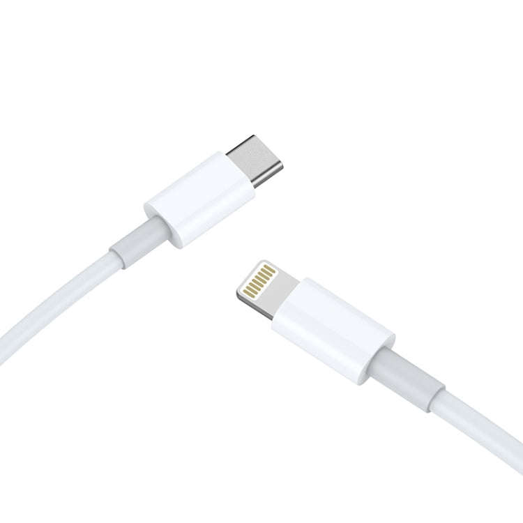 AWEI CL-68 3A Type-C / USB-C to 8 Pin PD Fast Charging Data Cable, Length: 1m(White)