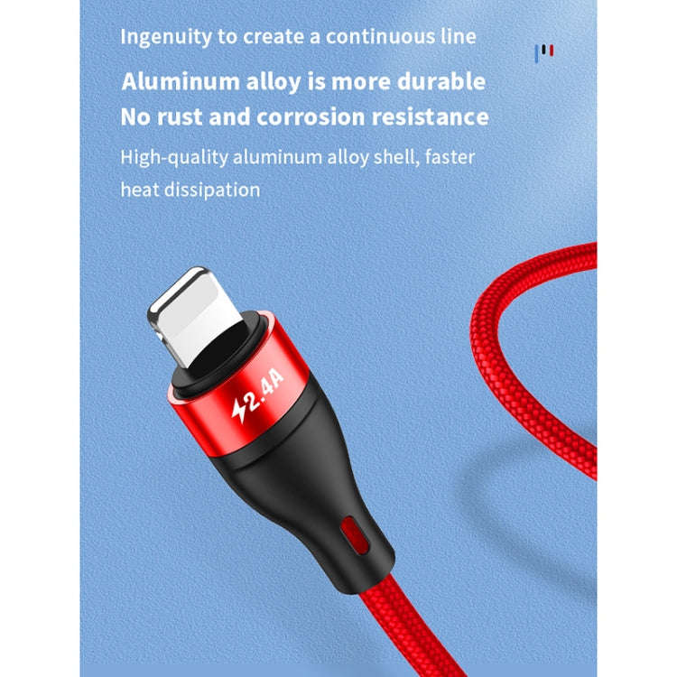 40W 5A USB to Micro USB + USB-C / Type-C + 8 Pin Fast Charging Data Cable, Cable Length: 1.2m