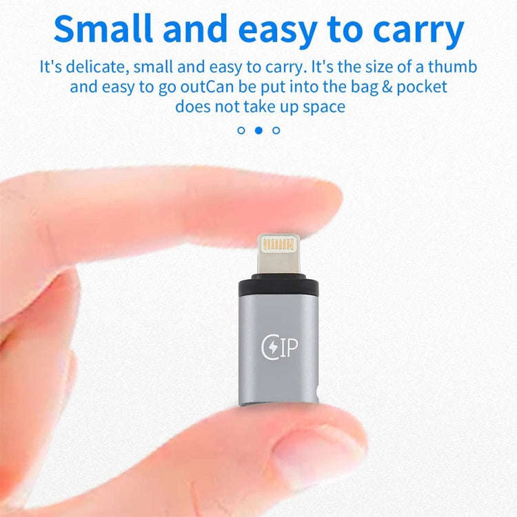 8 Pin Male to USB-C / Type-C Female Charging Adapter, Support Data Transmission