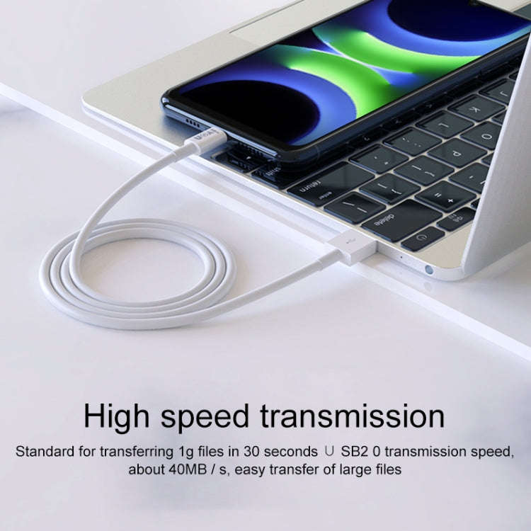 IVON CA70 Micro USB Fast Charging Data Cable, Length: 3m (White)