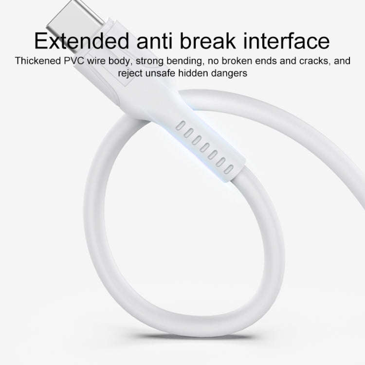 IVON CA86 5A Type-C / USB-C Super Fast Charging Data Cable, Length: 1m (White)