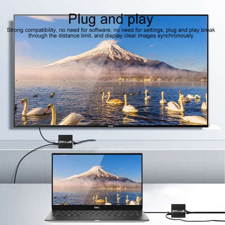 Measy ET100 HDMI Extender Transmitter + Receiver Converter Ethernet Cable, Transmission Distance:...