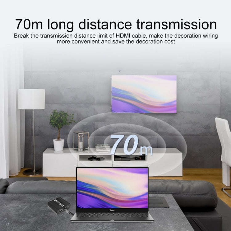 Measy ET100 HDMI Extender Transmitter + Receiver Converter Ethernet Cable, Transmission Distance:...