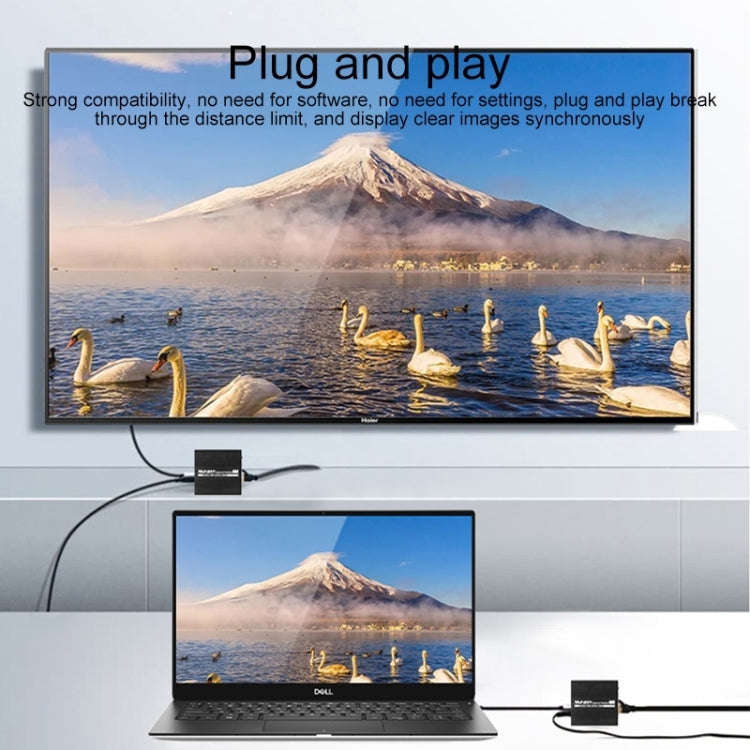 Measy ET100 HDMI Extender Transmitter + Receiver Converter Ethernet Cable, Transmission Distance:...