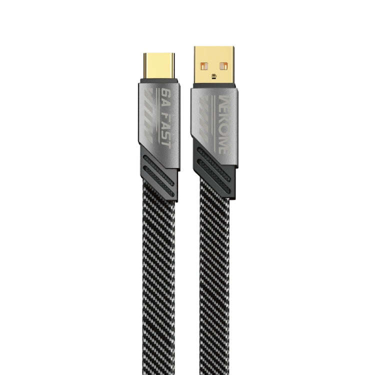 WK WDC-190a Mech Series 6A USB to USB-C/Type-C Fast Charge Data Cable, Length: 1m(Tarnish)