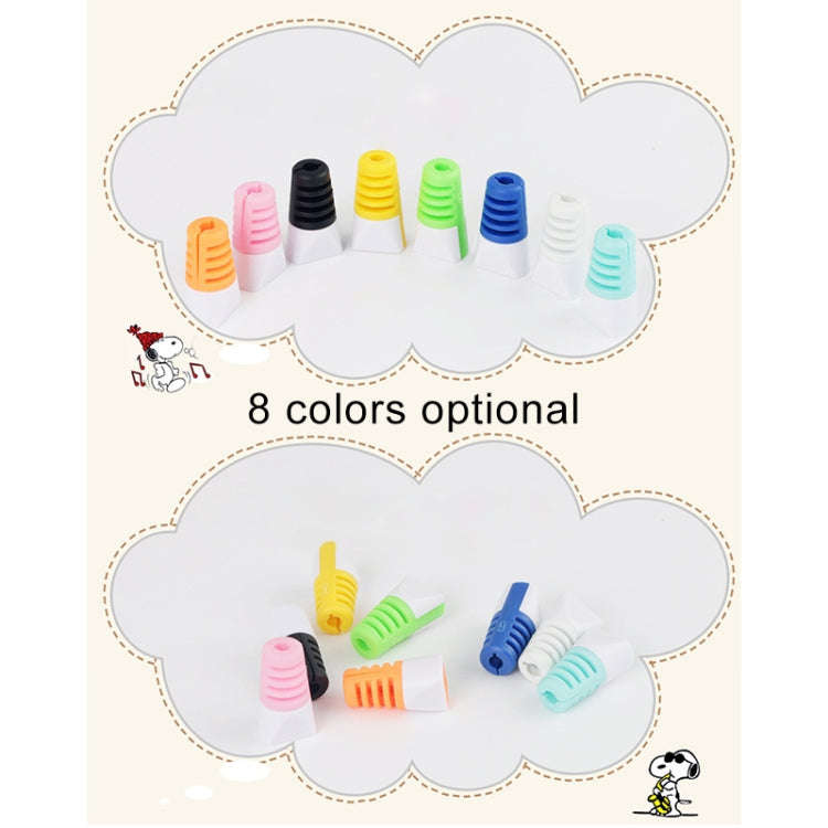 2 PCS Anti-break USB Charge Cable Winder Protective Case Protection Sleeve(Green)