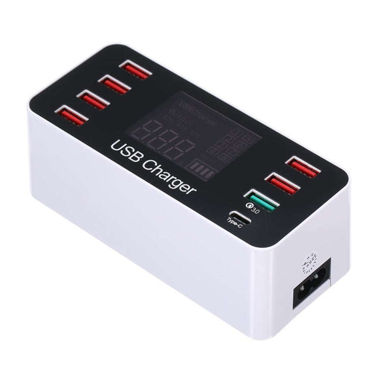 A9 Plus (Global Version) Multi-function AC 100V~240V 8 Ports USB Digital Display LCD Detachable C...