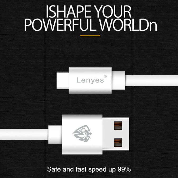 Lenyes LC701 1m 2.4A Output USB to 8 Pin PVC Data Sync Fast Charging Cable
