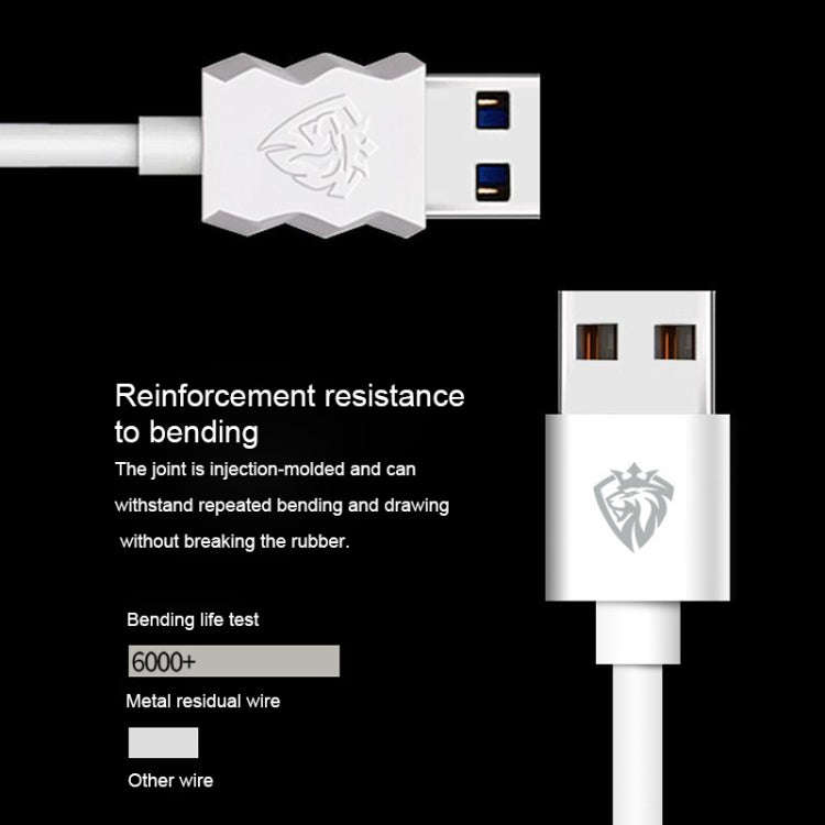 Lenyes LC701 1m 2.4A Output USB to 8 Pin PVC Data Sync Fast Charging Cable