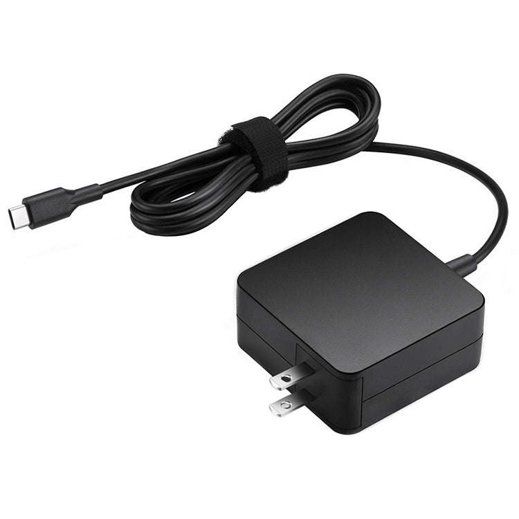 65W USB-C / Type-C Power Adapter Portable Charger for Laptops with Type-C Charging Cable, US Plug
