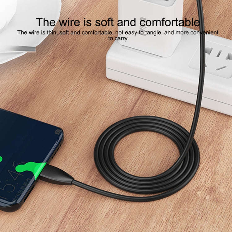 IVON CA87 USB to Micro USB TPE Fast Charge Data Cable, Cable Length: 1m (Black)