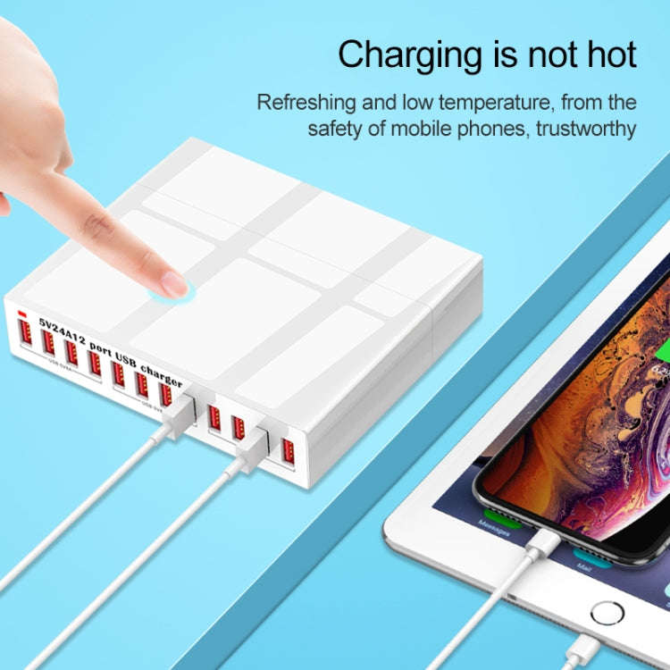 WLX-X6 120W 12 In 1 Multi-function Smart USB Charging Station