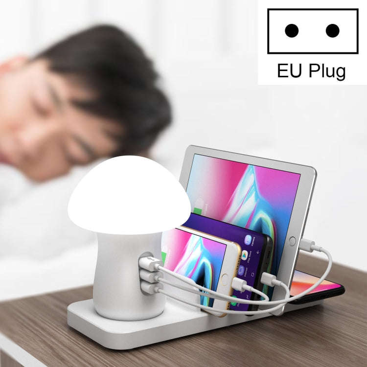 HQ-UD12 Universal 4 in 1 40W QC3.0 3 USB Ports + Wireless Charger Mobile Phone Charging Station w...