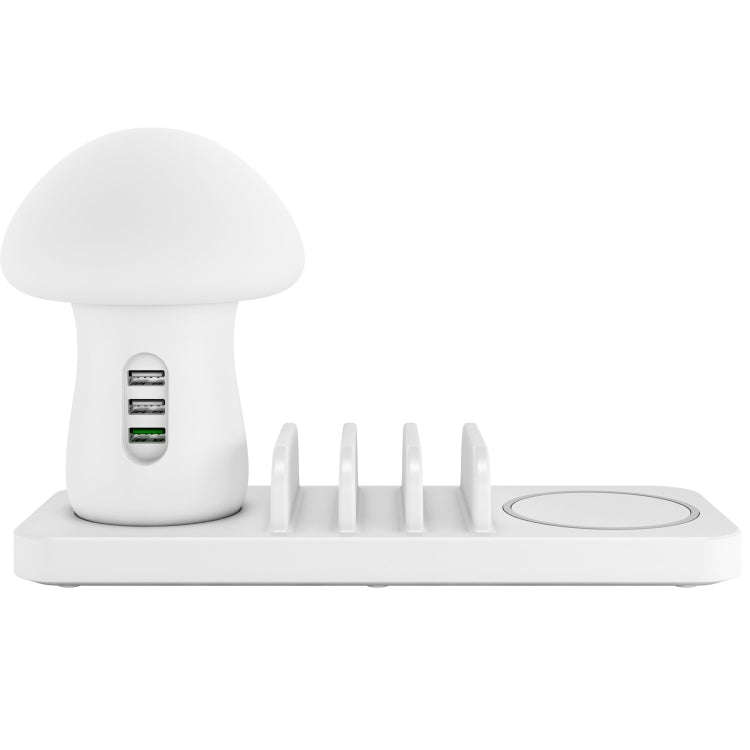 HQ-UD12 Universal 4 in 1 40W QC3.0 3 USB Ports + Wireless Charger Mobile Phone Charging Station w...