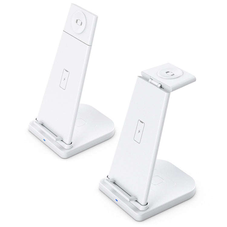10W 3 in 1 QC 3.0  Vertical Multi-function Wireless Charger with Stand Function, Suitable for Mob...
