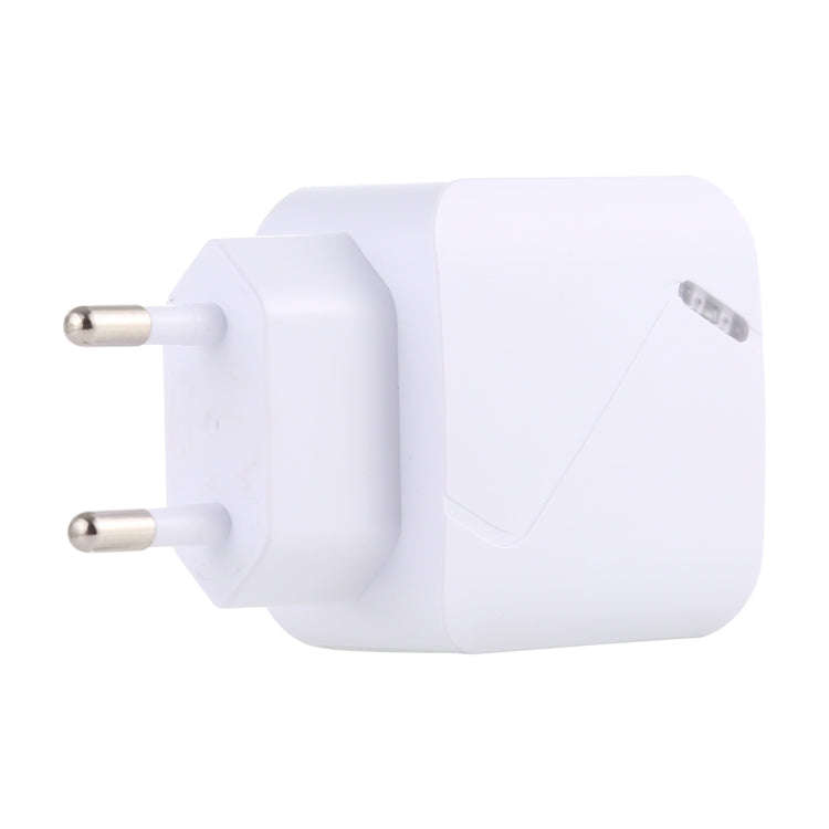 LZ-819A+C QC3.0 USB + PD 18W USB-C / Type-C Interfaces Travel Charger with Indicator Light, EU Pl...