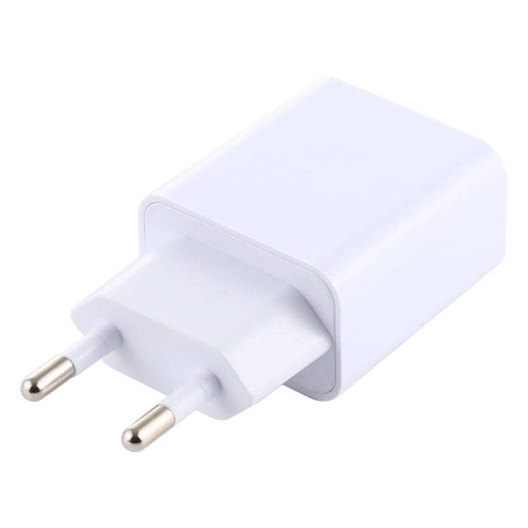 LZ-706 QC3.0 Single USB Port Travel Charger, EU Plug (White)