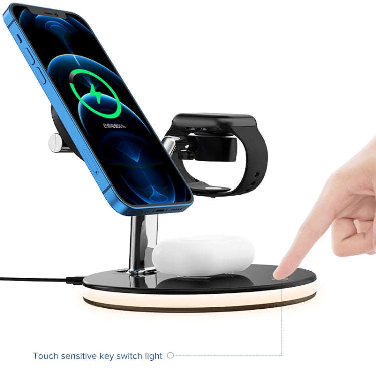 3 in 1 15W Multi-function Magnetic Wireless Charger for Mobile Phones & Apple Watches & AirPods, ...