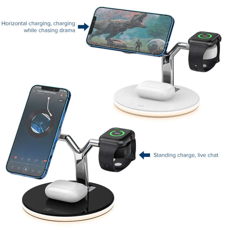 3 in 1 15W Multi-function Magnetic Wireless Charger for Mobile Phones & Apple Watches & AirPods, ...