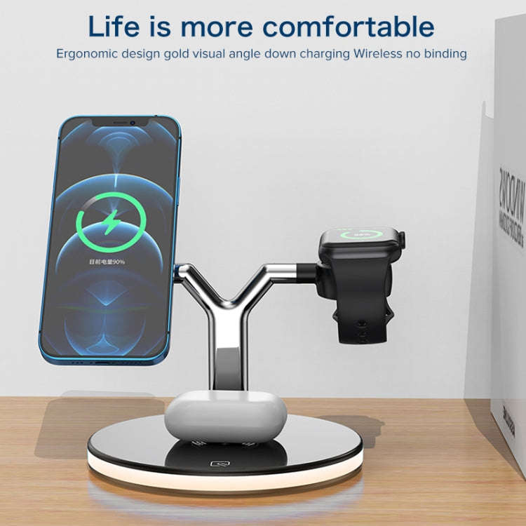 3 in 1 15W Multi-function Magnetic Wireless Charger for Mobile Phones & Apple Watches & AirPods, ...