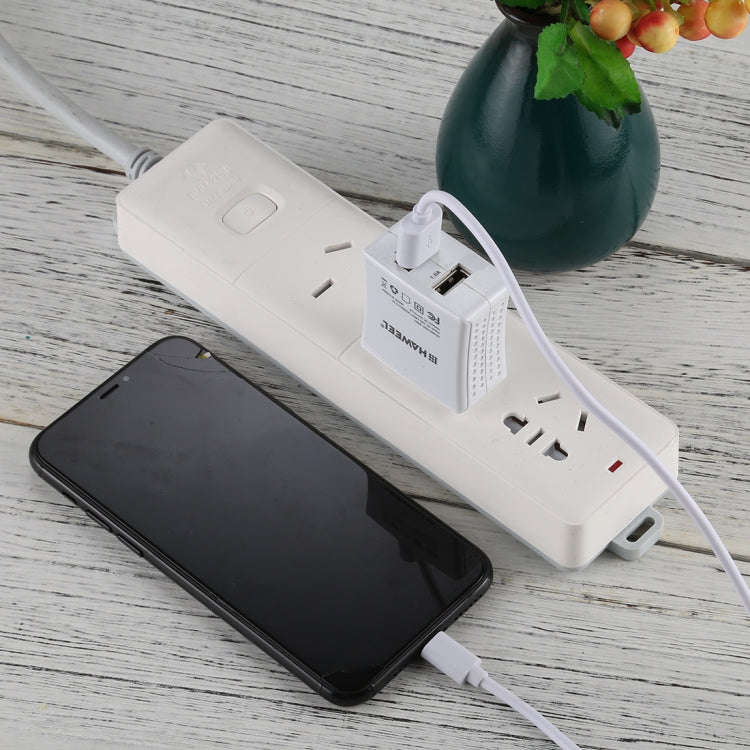 2A USB Male to 8 Pin Male Interface Injection Plastic Charge Cable, Length: 1.5m(White)
