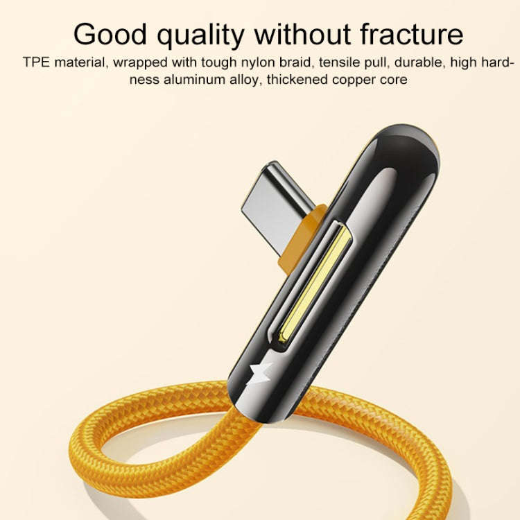 ROCK M3 Type-C / USB-C T-shape PD Fast Charging Data Cable, Length: 1m(Orange)