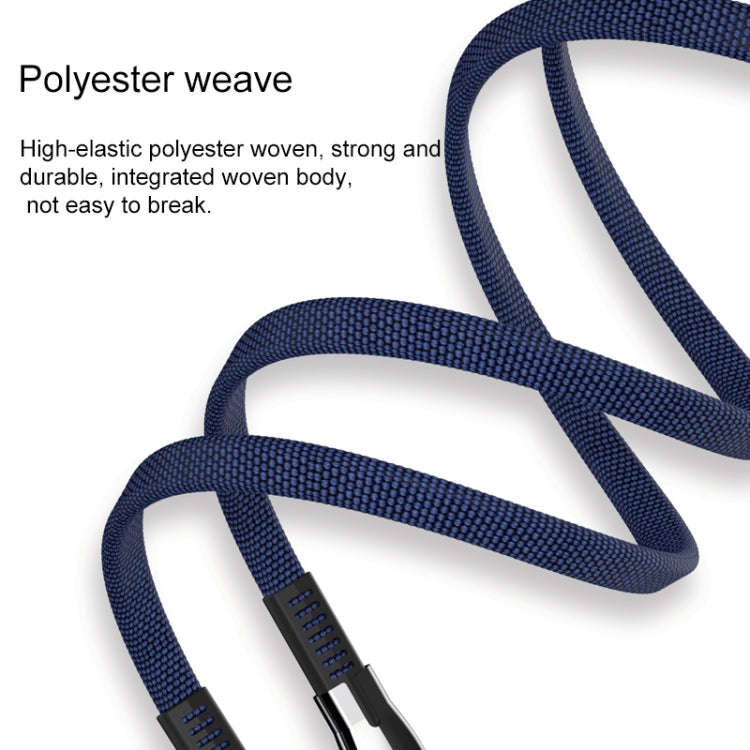 WK WDC-107i 1m 2.4A Saint Zinc Alloy Series USB to 8 Pin Data Sync Charging Cable (Black)