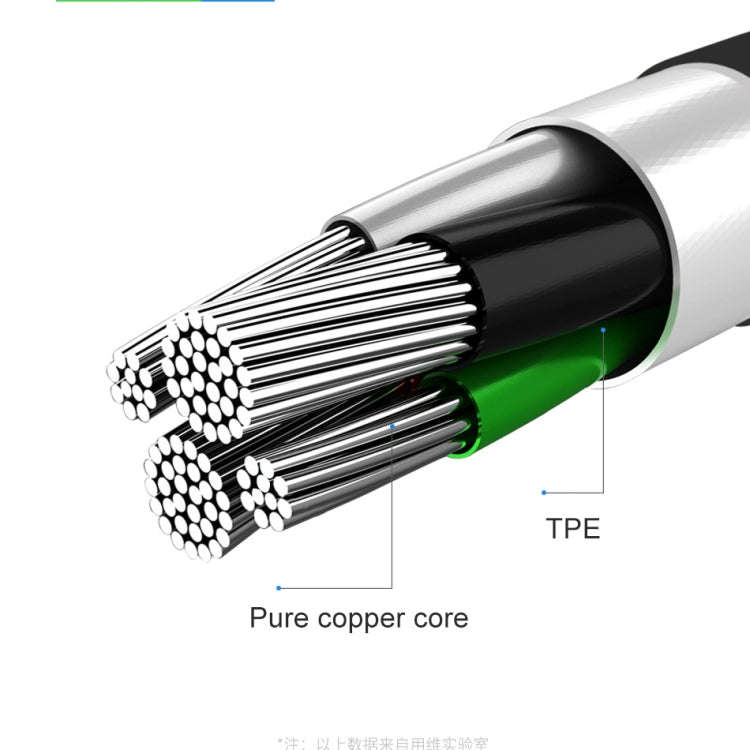 awei CL-63 2.5A 8 Pin Charging + Transmission Aluminum Alloy Data Cable, Length: 1m(White)