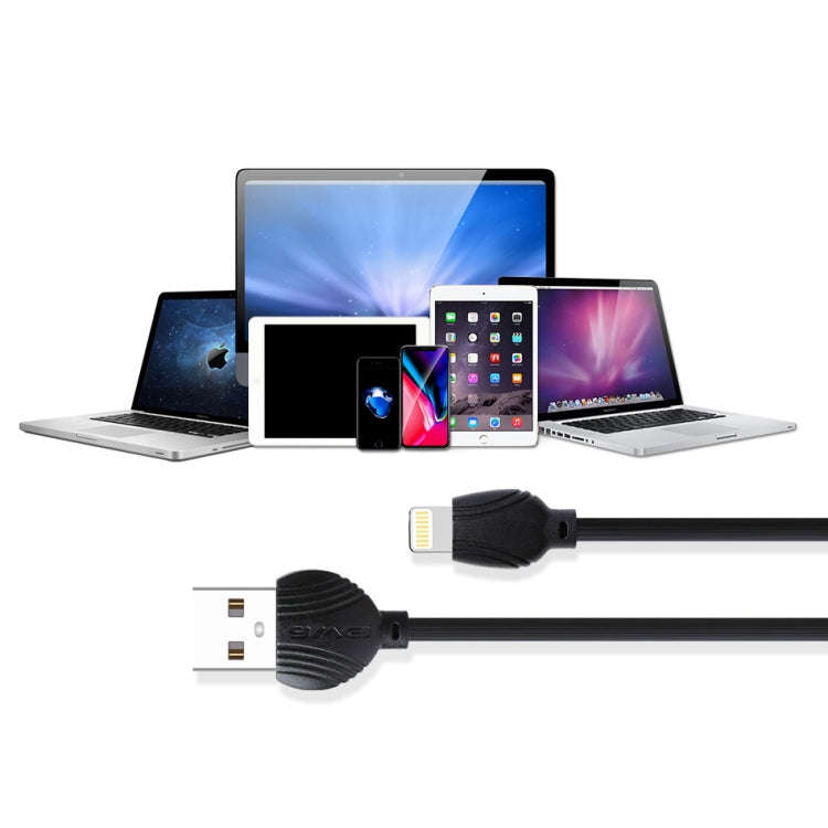 awei CL-63 2.5A 8 Pin Charging + Transmission Aluminum Alloy Data Cable, Length: 1m(White)