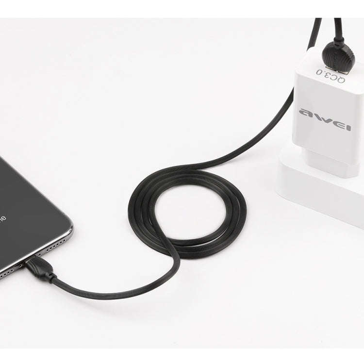awei CL-63 2.5A 8 Pin Charging + Transmission Aluminum Alloy Data Cable, Length: 1m(White)