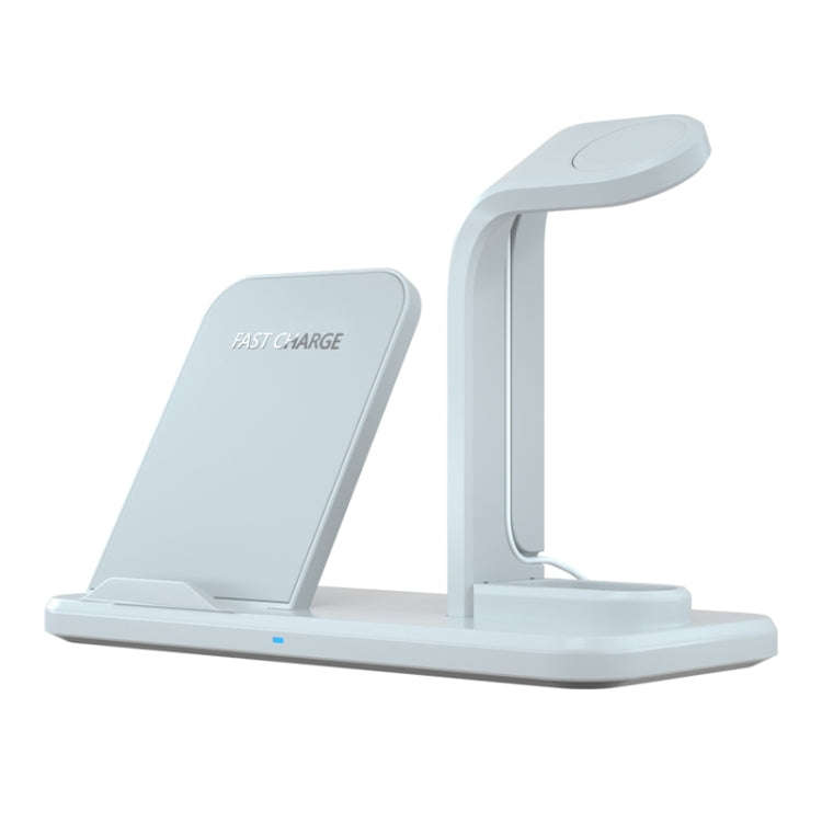 N35 3 in 1 Separated Design Quick Wireless Charger for iPhone, Apple Watch, AirPods(White)