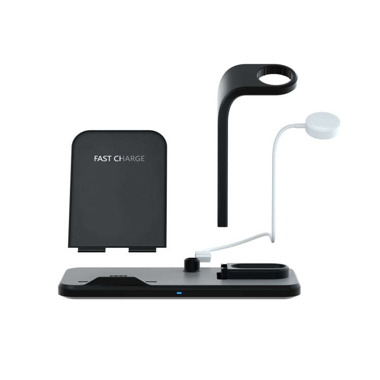 N35 3 in 1 Separated Design Quick Wireless Charger for iPhone, Apple Watch, AirPods(White)
