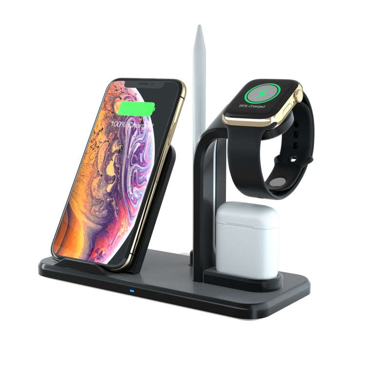 N35 3 in 1 Separated Design Quick Wireless Charger for iPhone, Apple Watch, AirPods(White)