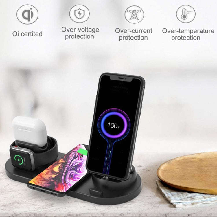 HQ-UD15-upgraded 6 in 1 Wireless Charger For iPhone, Apple Watch, AirPods and Other Android Phone...