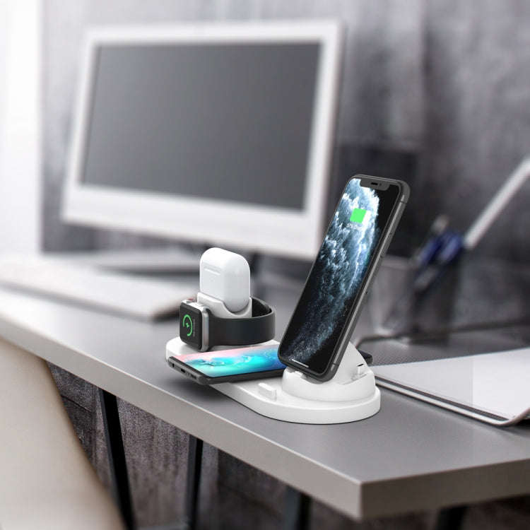 HQ-UD15-upgraded 6 in 1 Wireless Charger For iPhone, Apple Watch, AirPods and Other Android Phone...