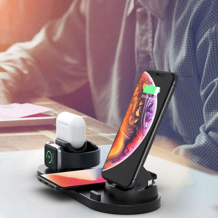 HQ-UD15-upgraded 6 in 1 Wireless Charger For iPhone, Apple Watch, AirPods and Other Android Phone...