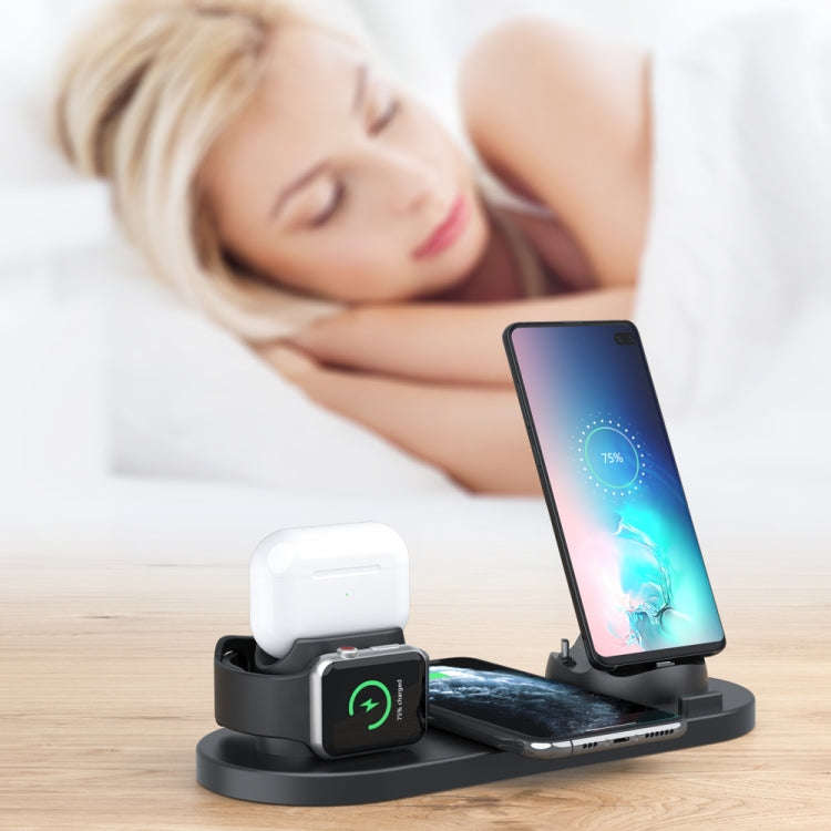 HQ-UD15-upgraded 6 in 1 Wireless Charger For iPhone, Apple Watch, AirPods and Other Android Phone...