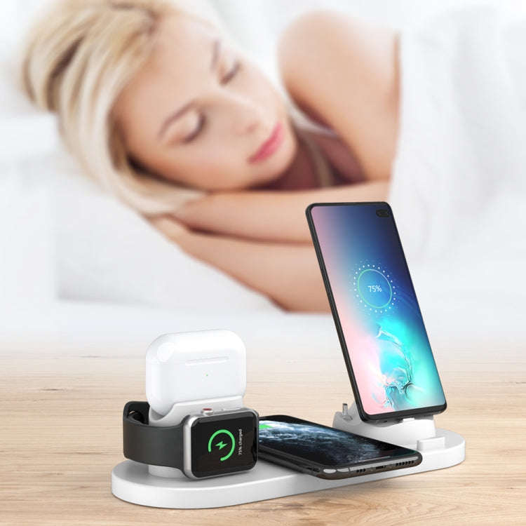 HQ-UD15-upgraded 6 in 1 Wireless Charger For iPhone, Apple Watch, AirPods and Other Android Phone...